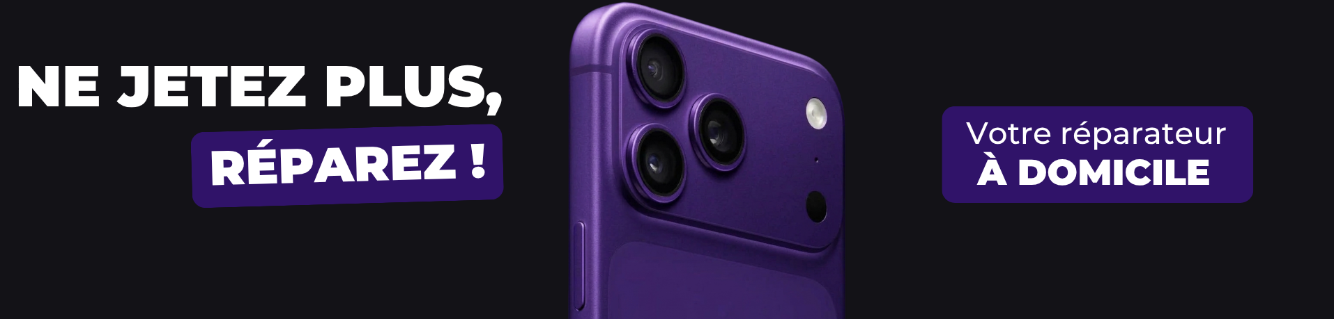 Ne jetez plus, réparez ! Réparation de smartphone à domicile